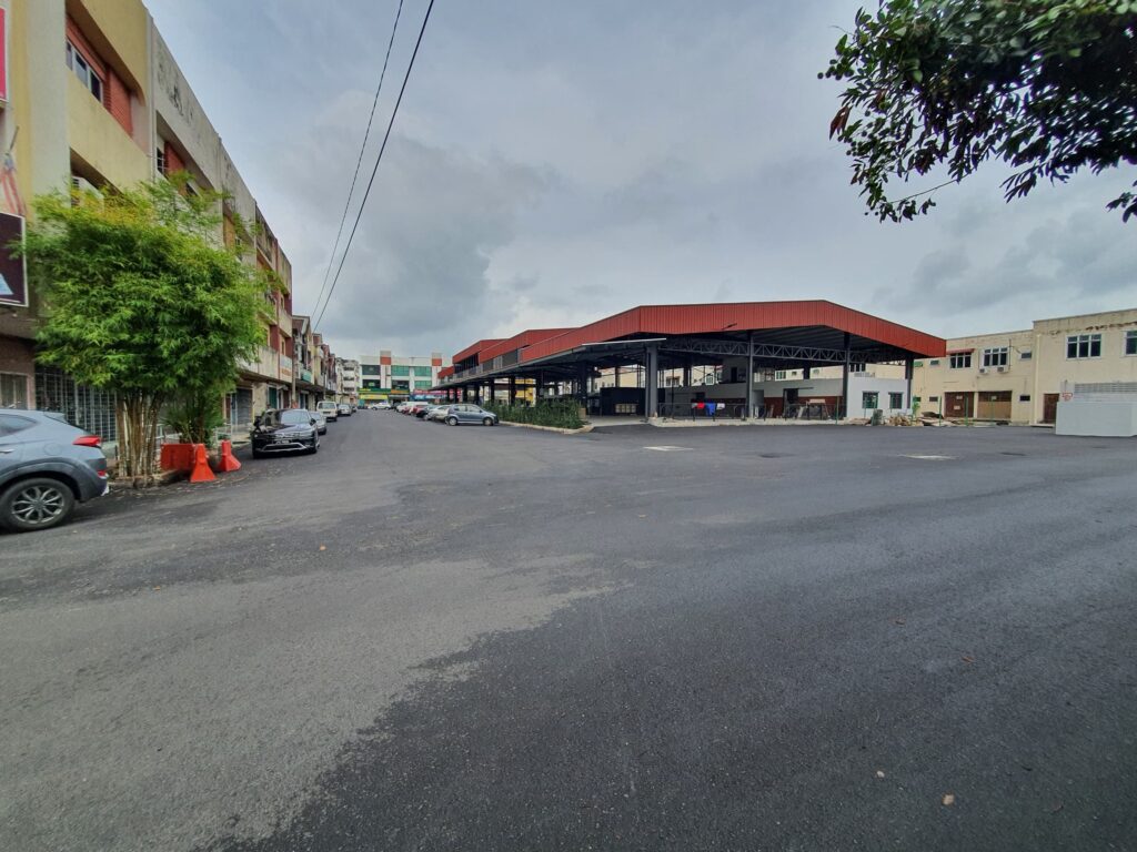 car parking construction GP Food Court Pasir Pinji